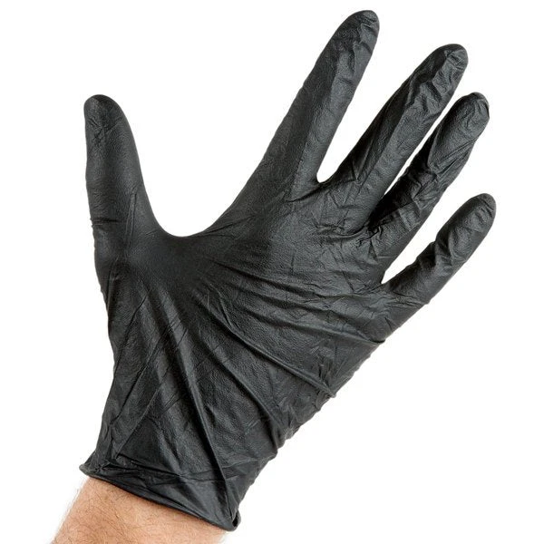 Lavex Industrial Black Powder-Free Nitrile 100PK Disposable Gloves - Image 2