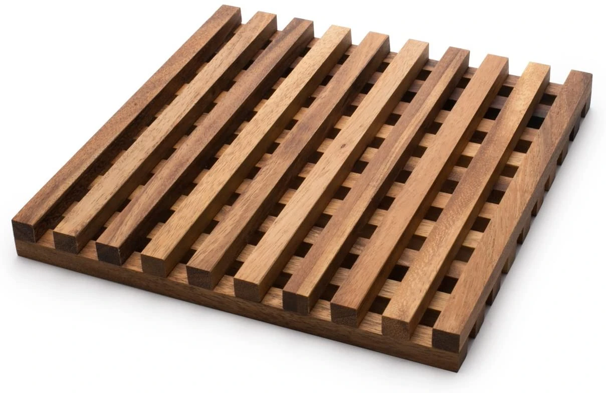 Ironwood Gourmet Venetian Acacia Wood Trivet - Image 2