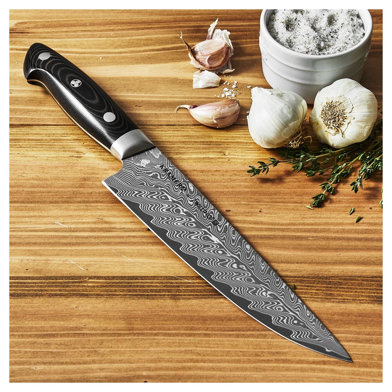 Zwilling Kramer - EUROLINE Stainless Damascus Collection 8" Narrow Chef's Knife - Image 4