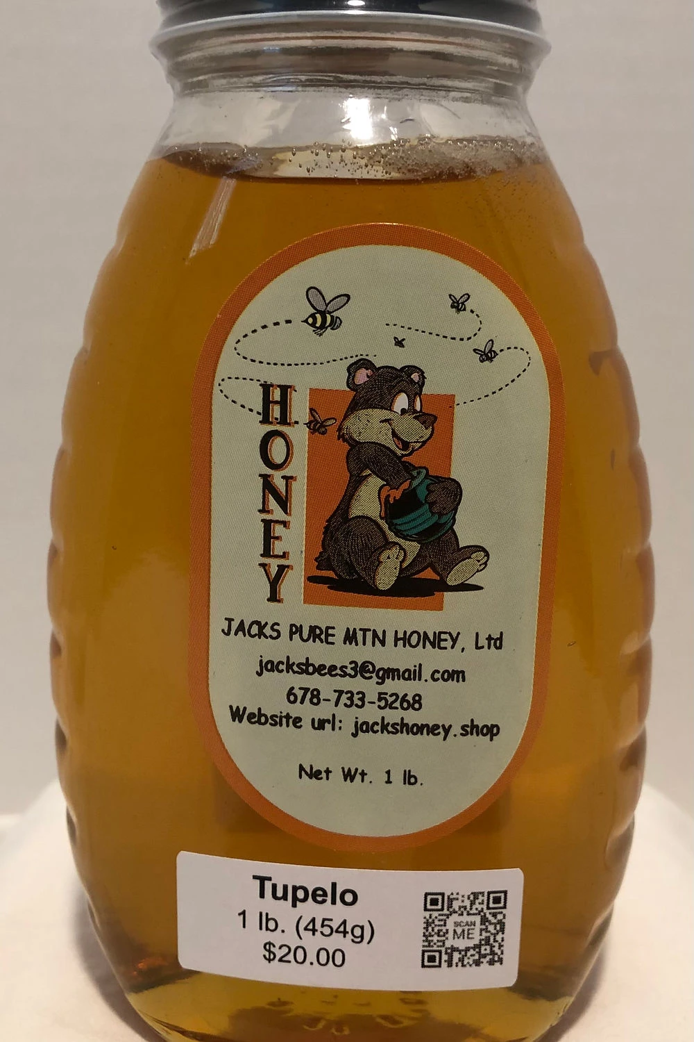 Jack's Pure Honey: Tupelo 1 Lb.
