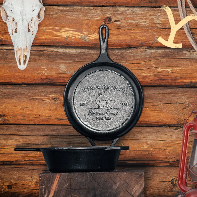 Lodge Yellowstone™ Seasoned Cast Iron Bucking Bronco Combo Cooker - Image 2