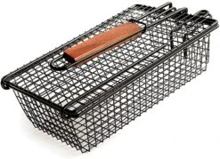 Charcoal Companion Non-Stick Shaker Basket W/ Folding Handle