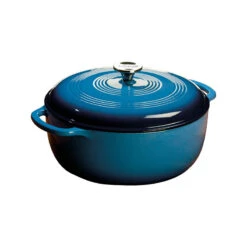 Lodge 7.5 Quart Enameled Dutch Oven, Blue