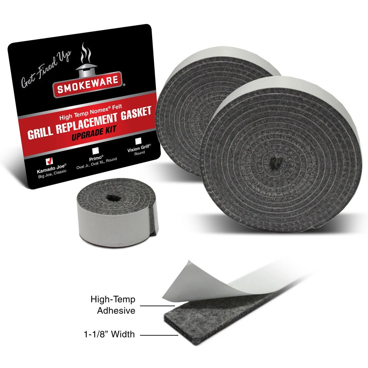 Smokeware Nomex® High Temp Felt Replacement Gaskets For Kamado Joe - Image 2