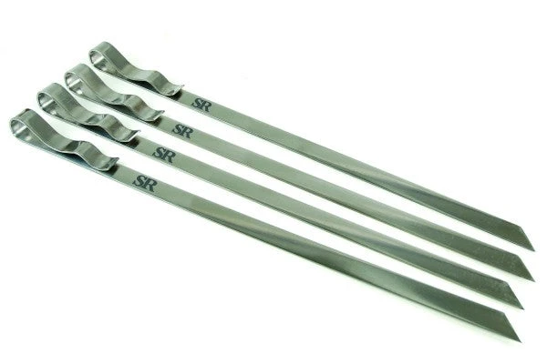 Steven Raichlen Wide Stainless Steel Skewers – Set Of 4
